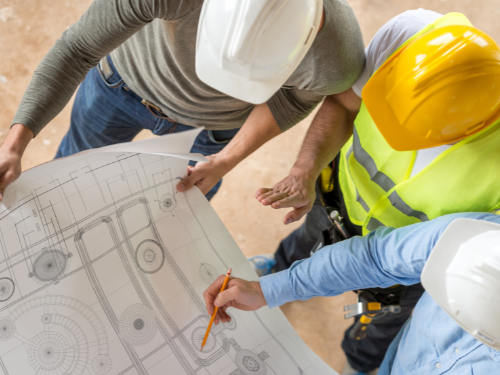 Custom flood barrier solution for infrastructure site